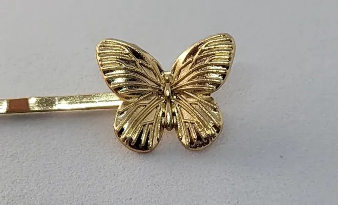 Barette a cheveux papillon papillon plan